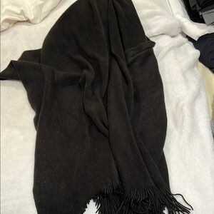 Elegant Black Fringe Scarf